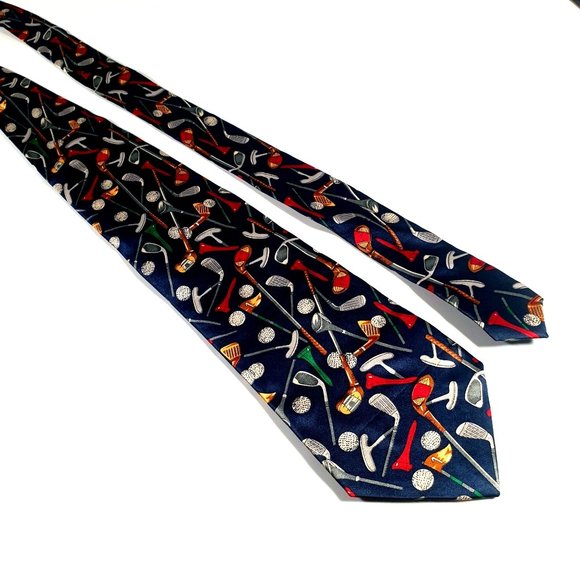 Utopia Golf Mens Necktie Tie Designer Accessory Work Office Dad Gift - Picture 1 of 5